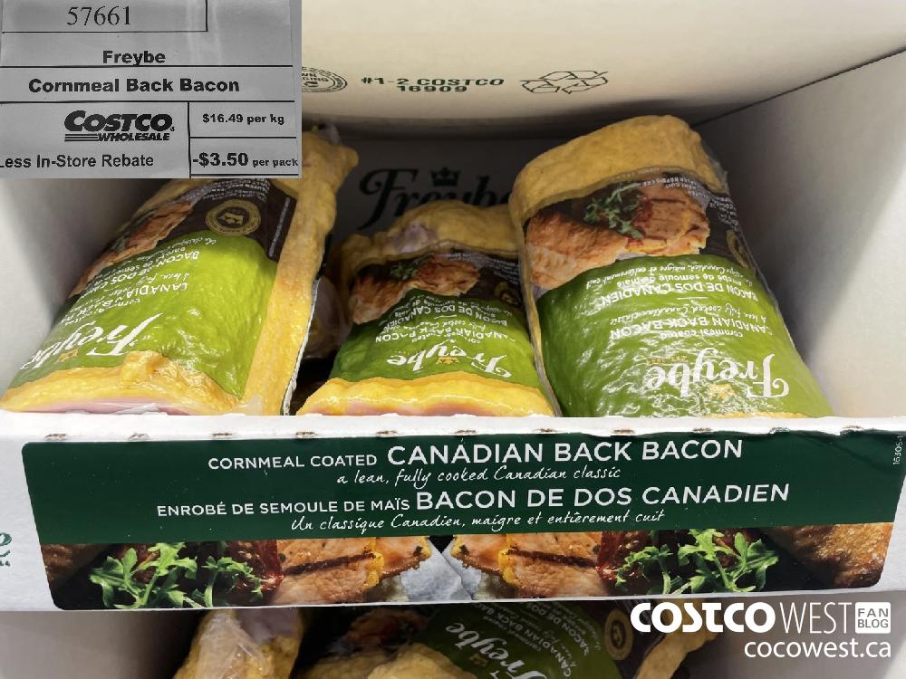 57661 Freybe Cornmeal Back Bacon ($3.50 INSTANT SAVINGS)