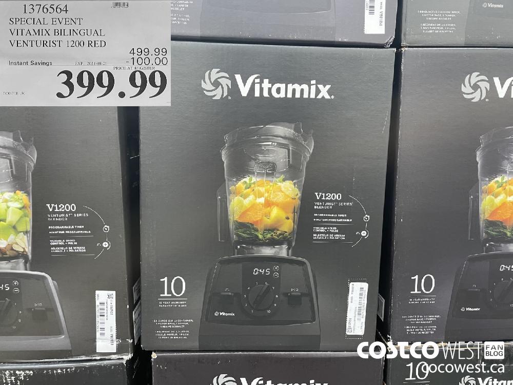1376564 SPECIAL EVENT VITAMIX BILINGUAL VENTURIST 1200 RED ($100.00 INSTANT SAVINGS EXPIRES ON 2021-08-01) $399.99