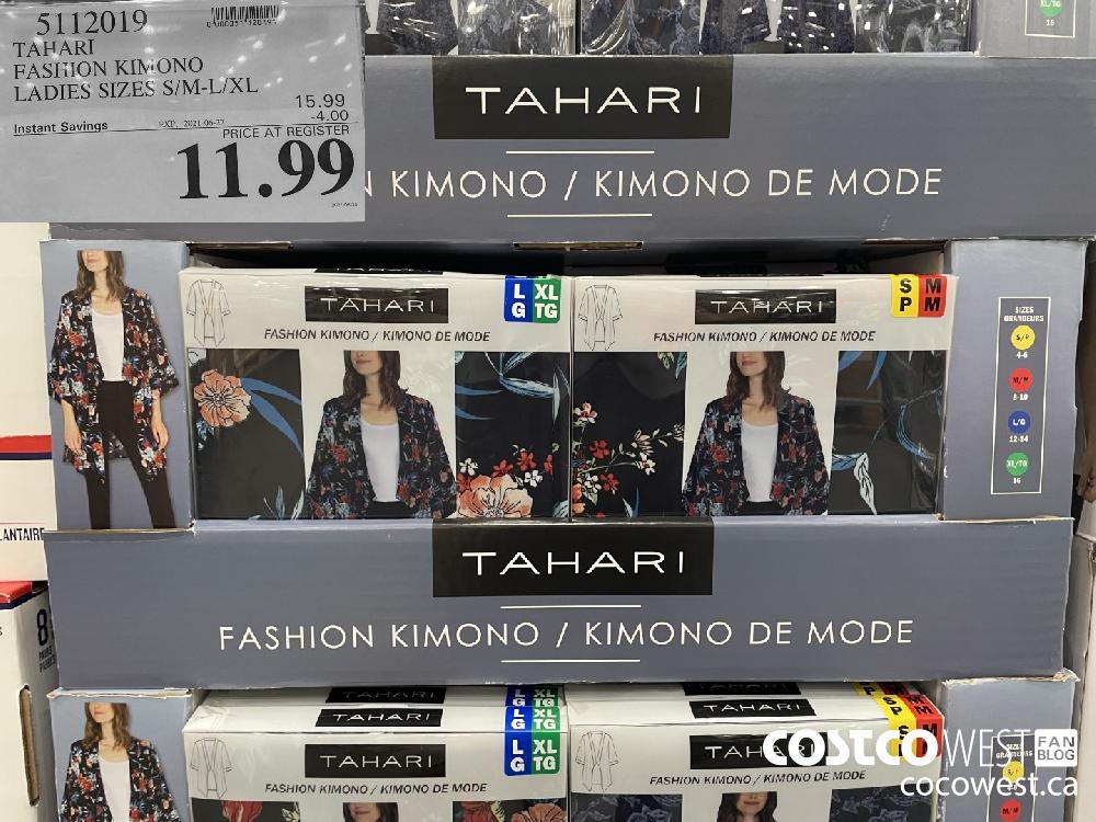 5112019 TAHARI FASHION KIMONO LADIES SIZES S/M-L/XL ($4.00 INSTANT SAVINGS EXPIRES ON 2021-06-27) $11.99