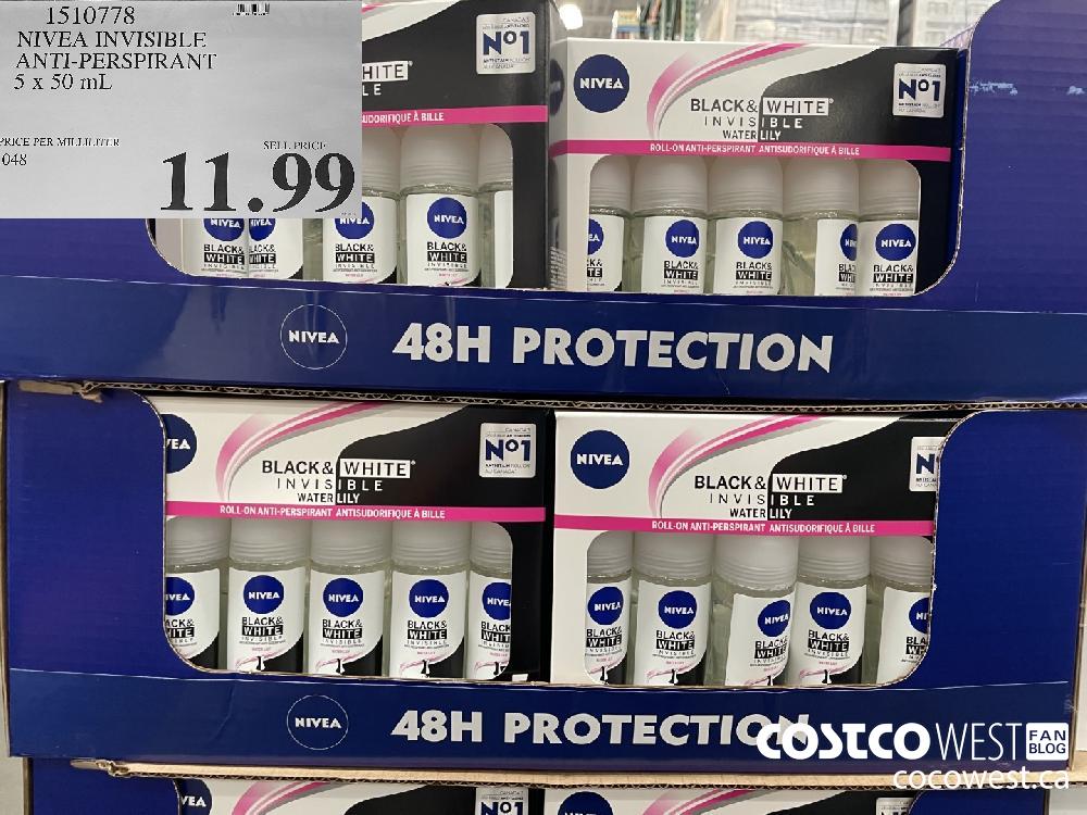 1510778 NIVEA INVISIBLE ANTI-PERSPIRANT 5 x 50 mL $11.99