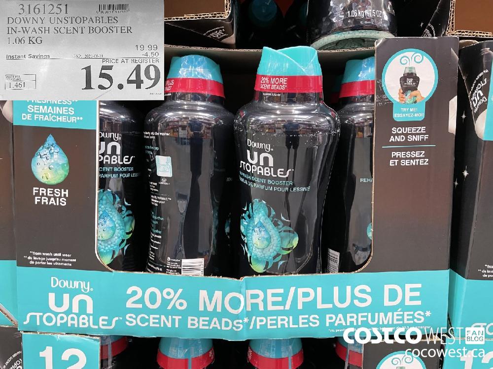 3161251 DOWNY UNSTOPABLES . IN-WASH SCENT BOOSTER 1.06 KG ($4.50 INSTANT SAVINGS EXPIRES ON 2021-08-01) $15.49
