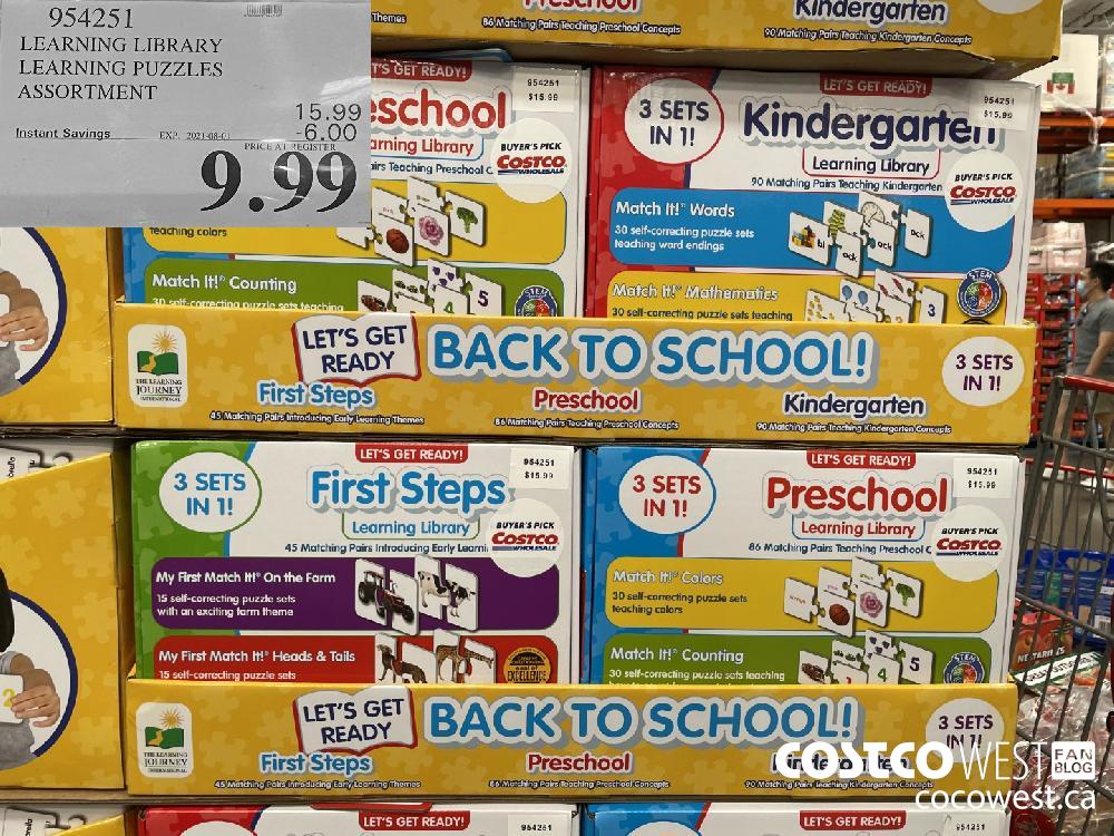 954251 LEARNING LIBRARY LEARNING PUZZLES ASSORTMENT ($6.00 INSTANT SAVINGS EXPIRES ON 2021-08-01) $9.99