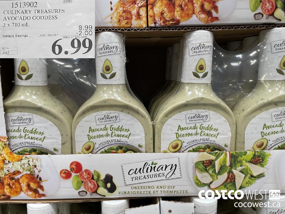 1513902 CULINARY TREASURES AVOCADO GODDESS 2 x 710 mL ($2.00 INSTANT SAVINGS EXPIRES ON 2021-08-01) $6.99