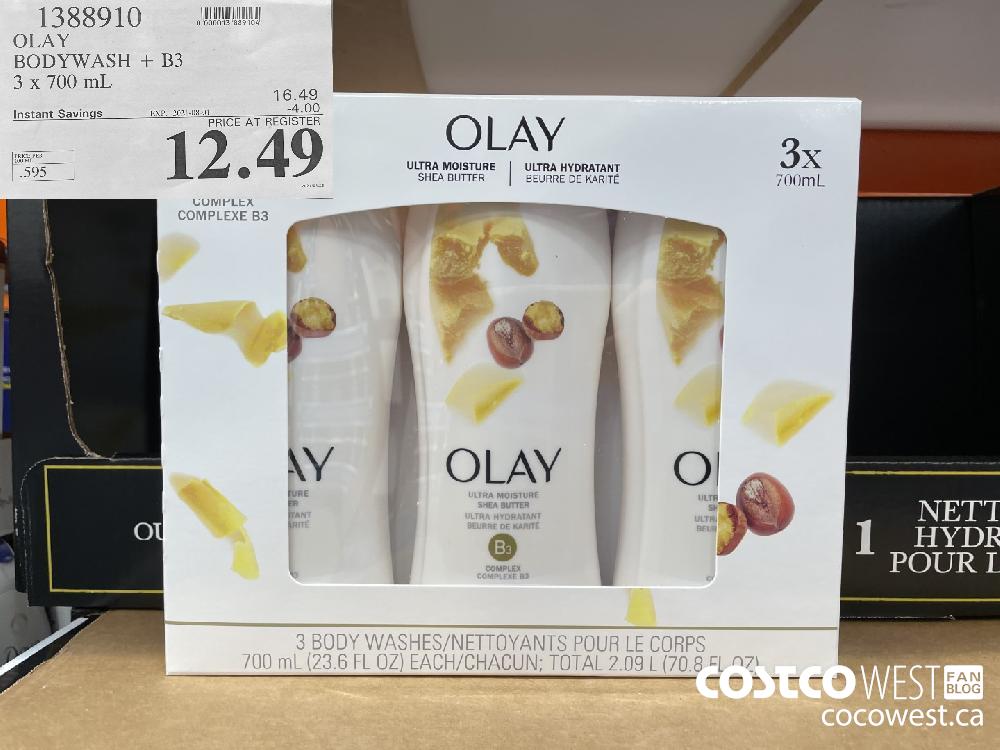 1388910 OLAY BODYWASH + B3 3 x 700 mL ($4.00 INSTANT SAVINGS EXPIRES ON 2021-08-01) $12.49