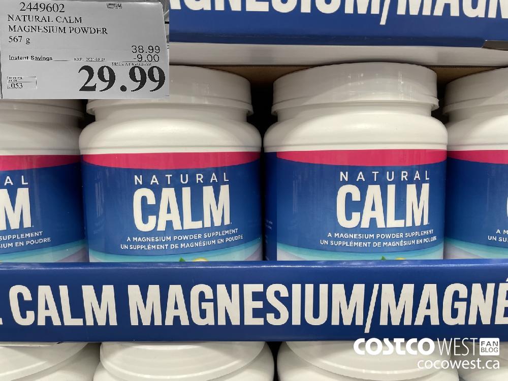 2449602 NATURAL CALM MAGNESIUM POWDER 567 g ($9.00 INSTANT SAVINGS EXPIRES ON 2021-08-01) $29.99