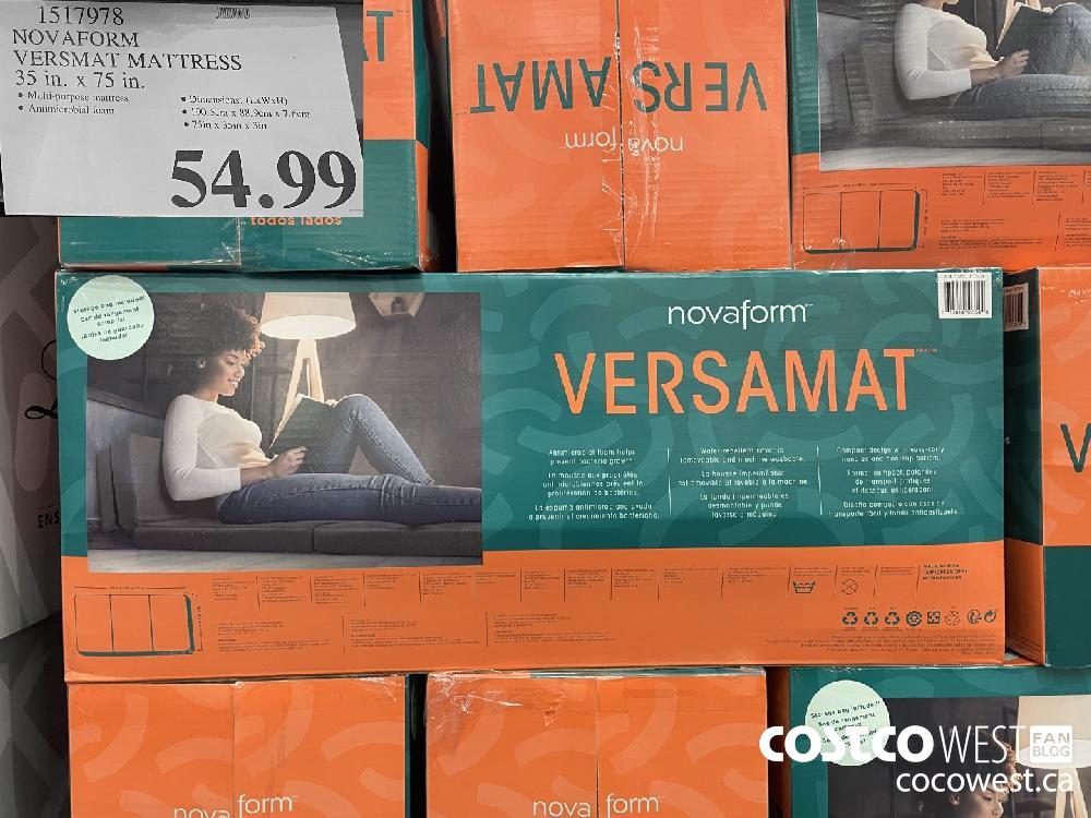 1517978 NOVAFORM VERSMAT MATTRESS 35 in. x 75 in. $54.99
