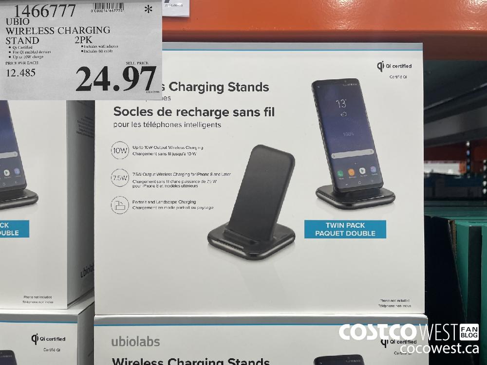 1466777 UBIO WIRELESS CHARGING STAND 2PK $24.97