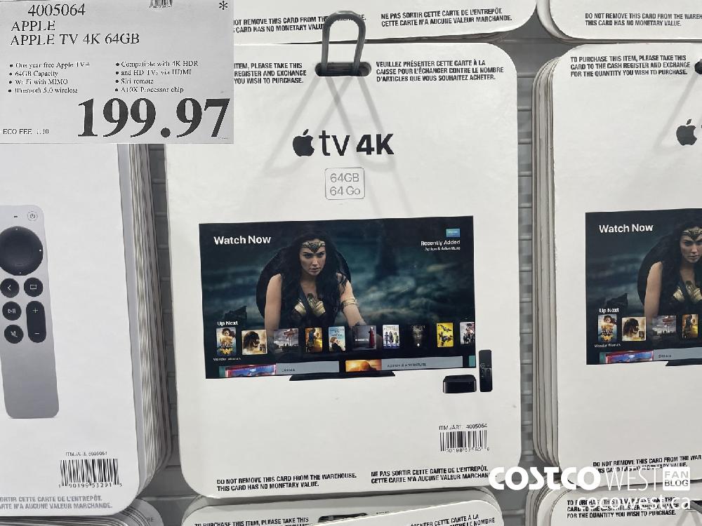 4005064 APPLE APPLE TV 4K 64GB $199.97