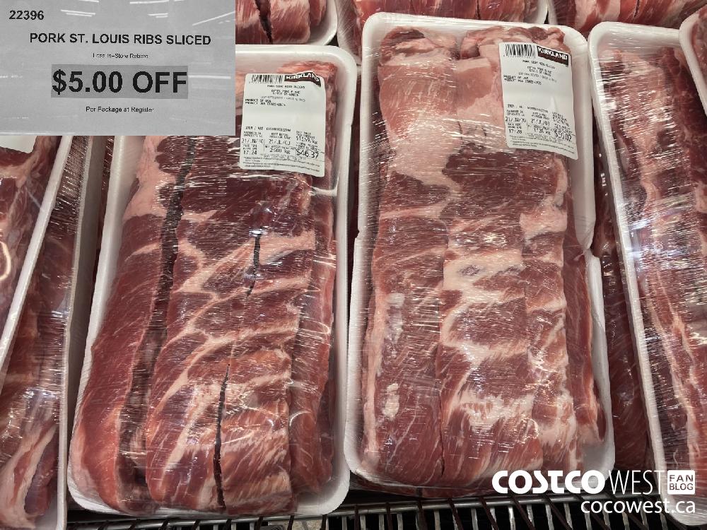 22396 PORK ST. LOUIS RIBS SLICED ($5.00 INSTANT SAVINGS)