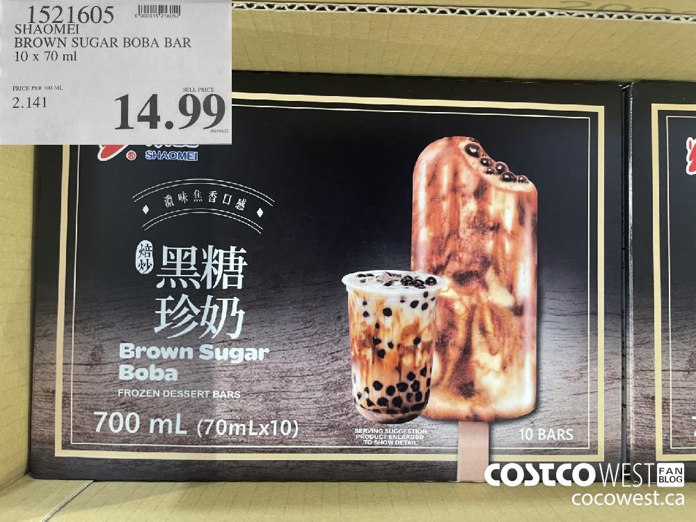 1521605 SHAOMETI BROWN SUGAR BOBA BAR 10 x 70 ml $14.99