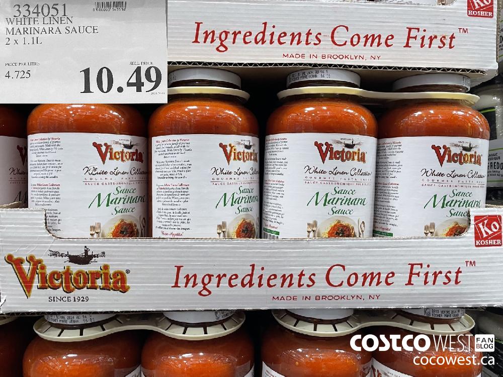 324051 WHITE LINEN MARINARA SAUCE 2 x 1.1 L $10.49