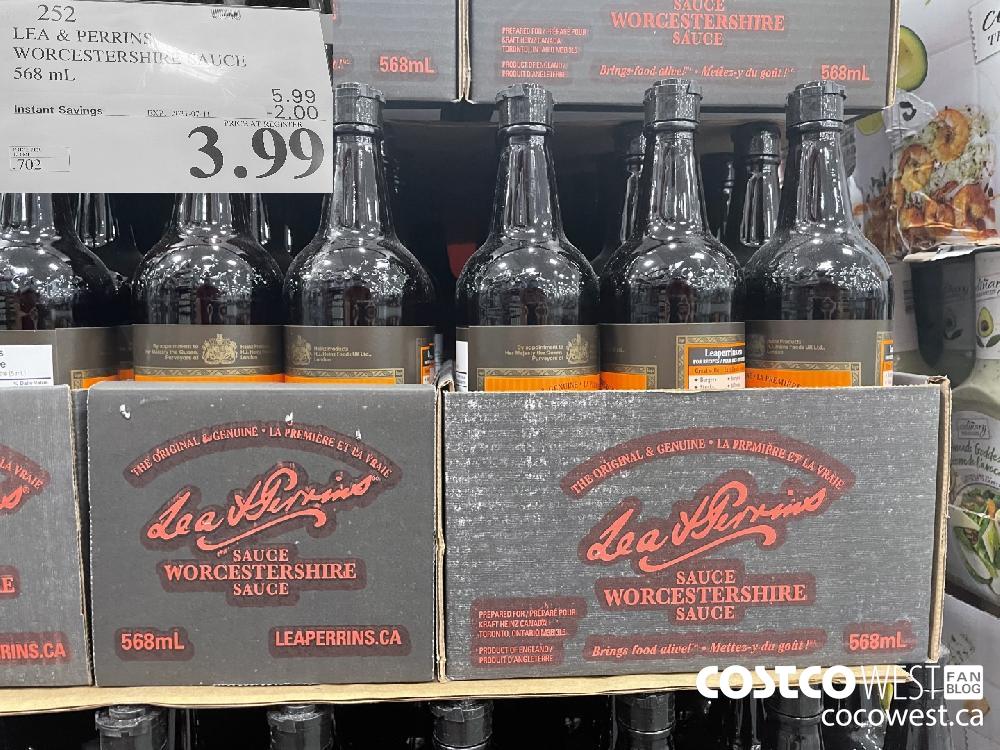 252 LEA & PERRINS WORCESTERSHIRE SAUCE 568 mL ($2.00 INSTANT SAVINGS EXPIRES ON 2021-07-11) $3.99