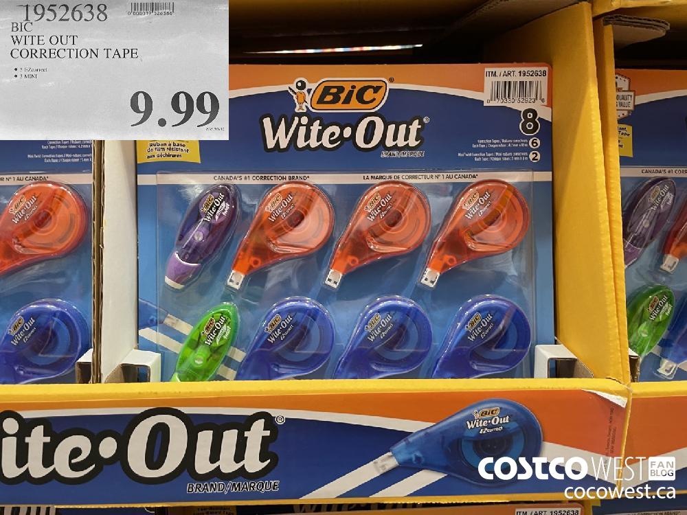 1952638 BIC WITE OUT CORRECTION TAPE 2 00 INSTANT SAVINGS EXPIRES