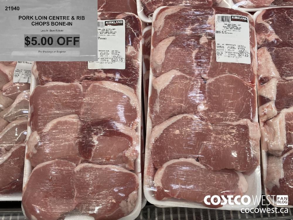 21940 PORK LOIN CENTRE & RIB CHOPS BONE-IN ($5.00 INSTANT SAVINGS)