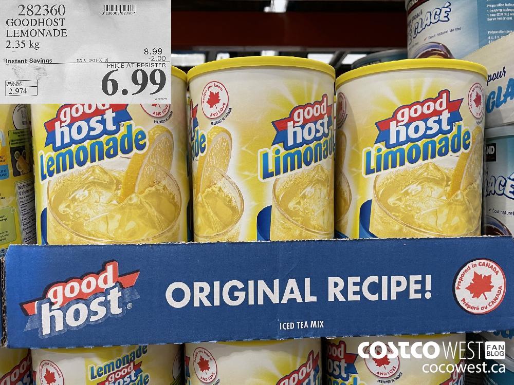 282360 GOODHOST LEMONADE 2.35 kg ($2.00 INSTANT SAVINGS EXPIRES ON 2021-07-18) $6.99