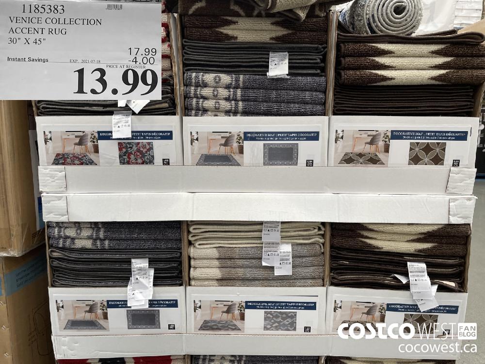 1185383 VENICE COLLECTION ACCENT RUG 30" x 45" ($4.00 INSTANT SAVINGS EXPIRES ON 2021-07-18) $13.99