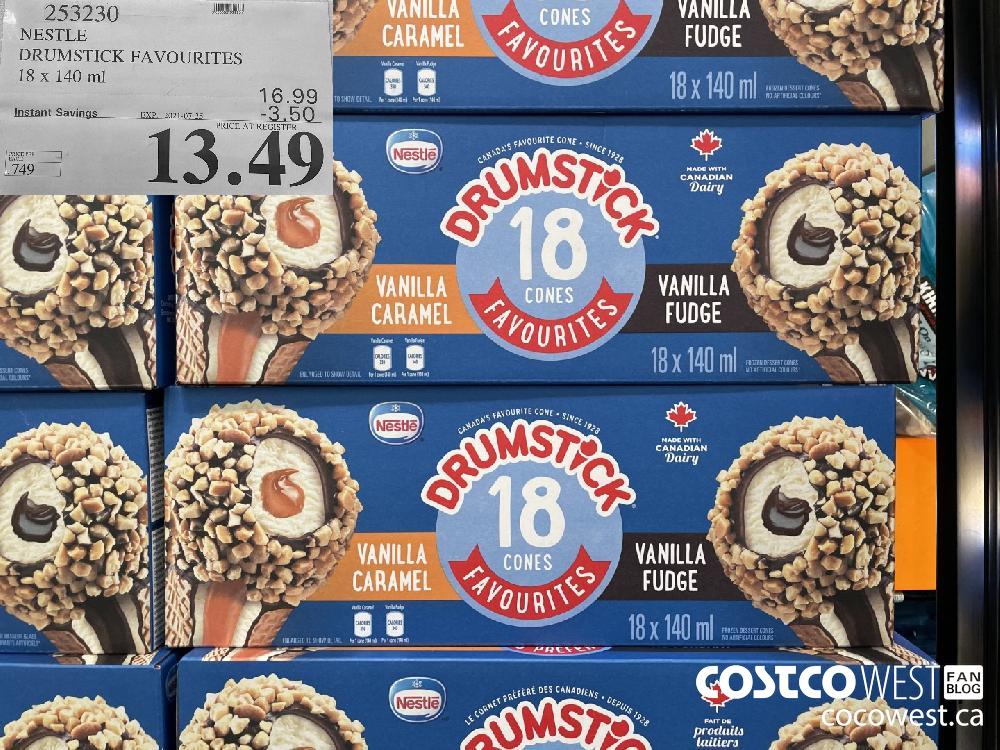 253230 NESTLE DRUMSTICK FAVOURITES 18 x 140 ml ($3.50 INSTANT SAVINGS EXPIRES ON 2021-07-25) $13.49