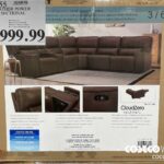 1441755BROWN LEATHER POWER RECLINING SECTIONAL 6 BOXES $2999.99
