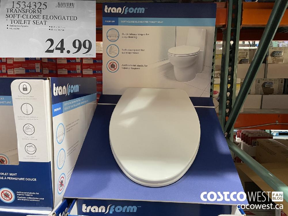 1534325 TRANSFORM SOFT-CLOSE ELONGATED TOILET SEAT $24.99
