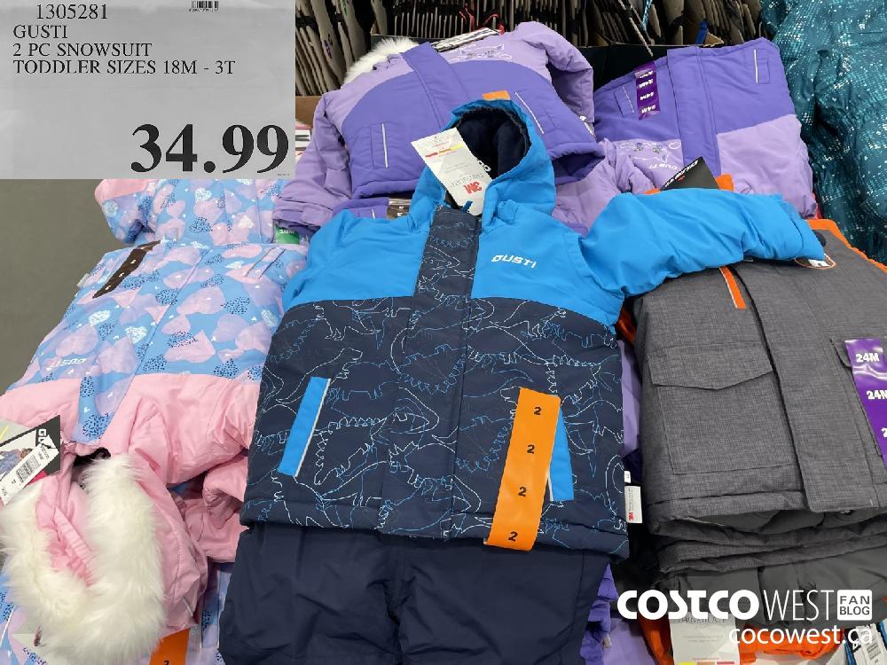 1305281 GUSTI 2 PC SNOWSUIT TODDLER SIZES 18M - 3T $34.99
