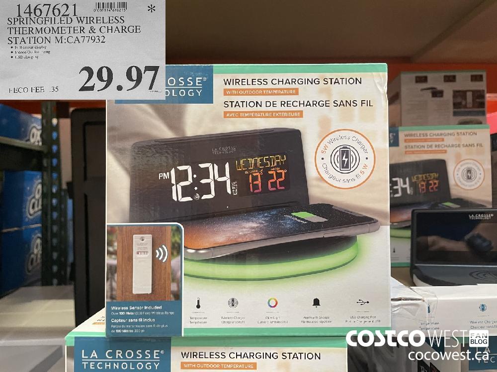 1467621 SPRINGFILED WIRELESS THERMOMETER & CHARGE STATION M:CA77932 $29.97