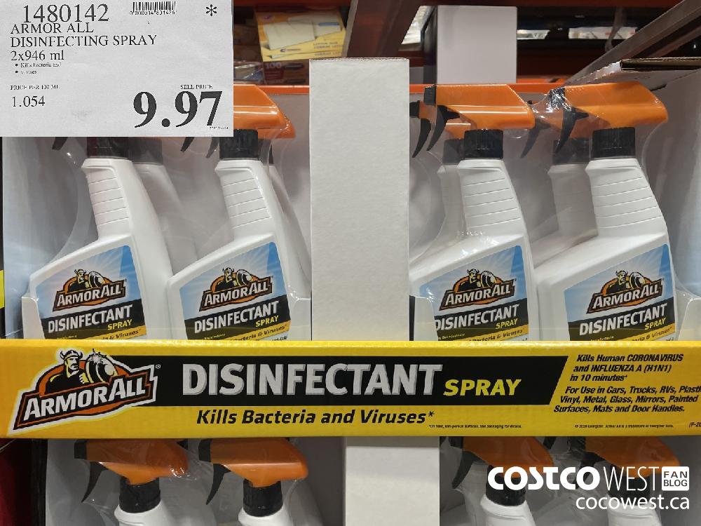 1480142 ARMOR ALL DISINFECTING SPRAY 2 x 946 ml $9.97