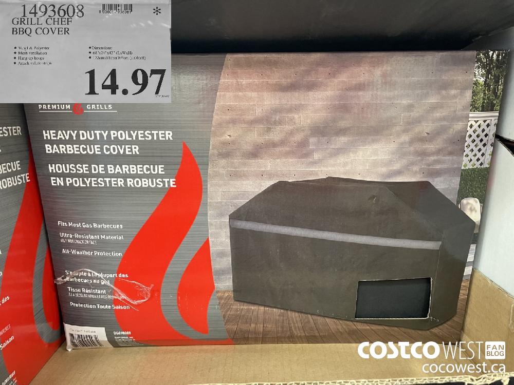 1493608 GRILL CHEF BBQ COVER $14.97