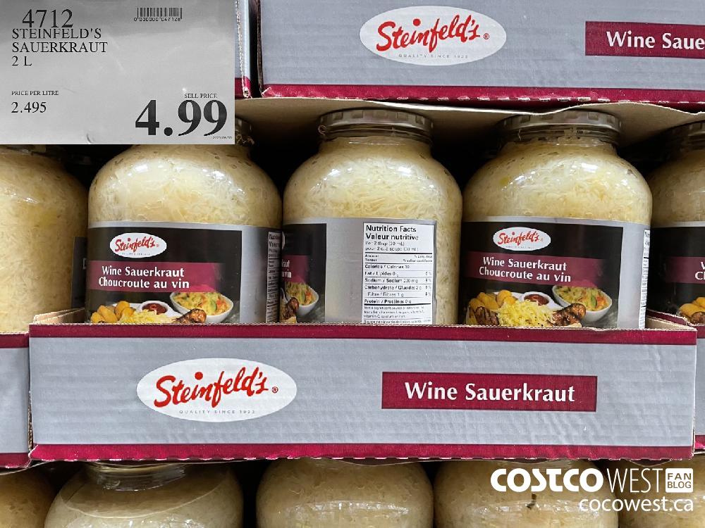 4712 STEINFELD'S SAUERKRAUT 2 L $4.99