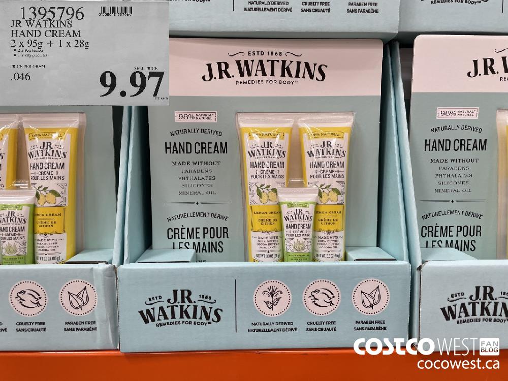 1395796 JR WATKINS HAND CREAM 2 x 95g + 1 x 28g $9.97