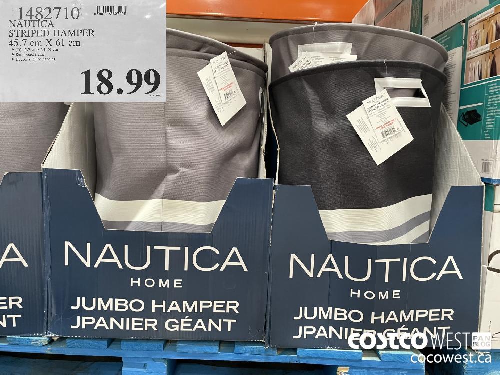 1482710 NAUTICA STRIPED HAMPER 45.7 cm X 61 cm $18.99