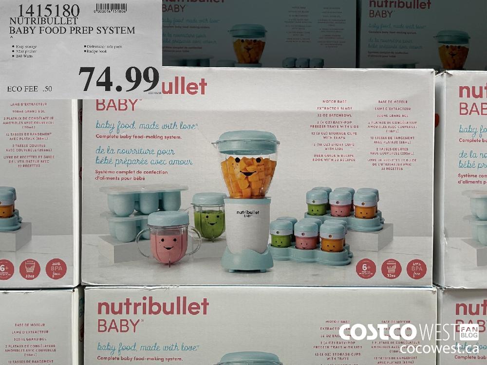 1415180 NUTRIBULLET BABY FOOD PREP SYSTEM $74.99