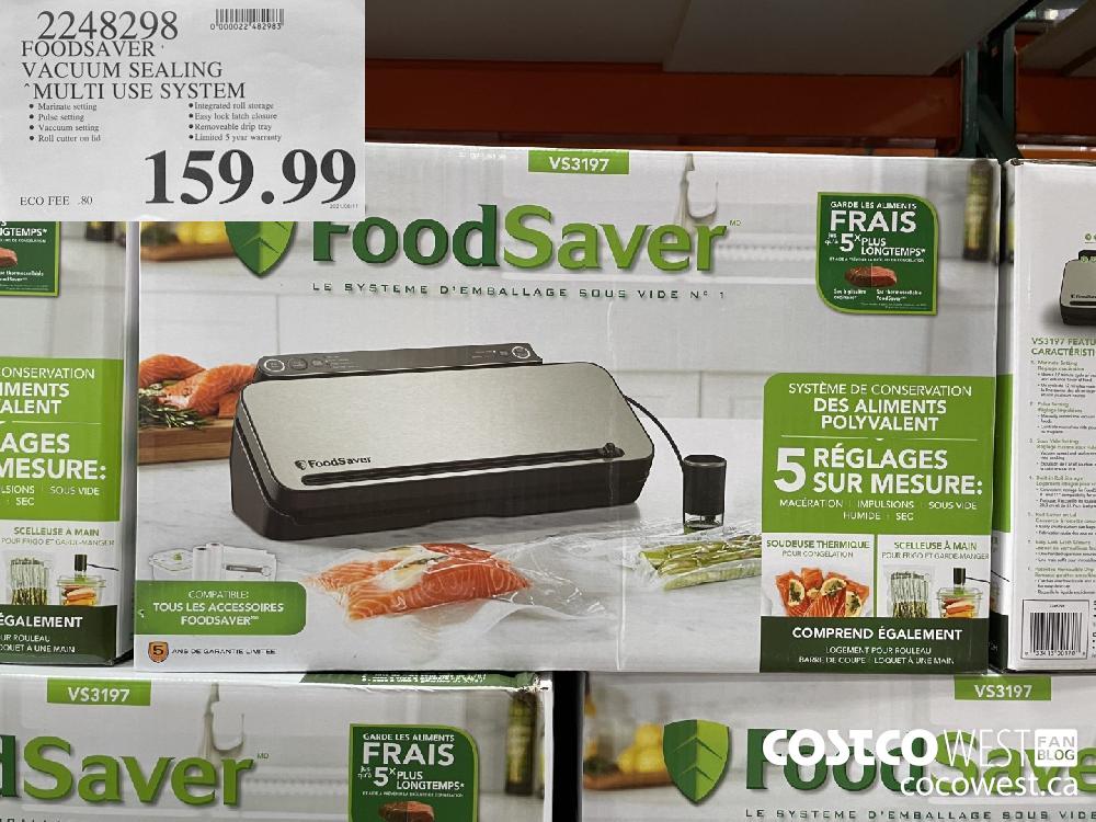2248298 FOODSAVER VACUUM SEALING MULTI USE SYSTEM $159.99