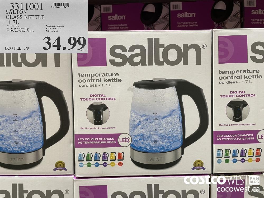 Salton glass hot sale kettle costco