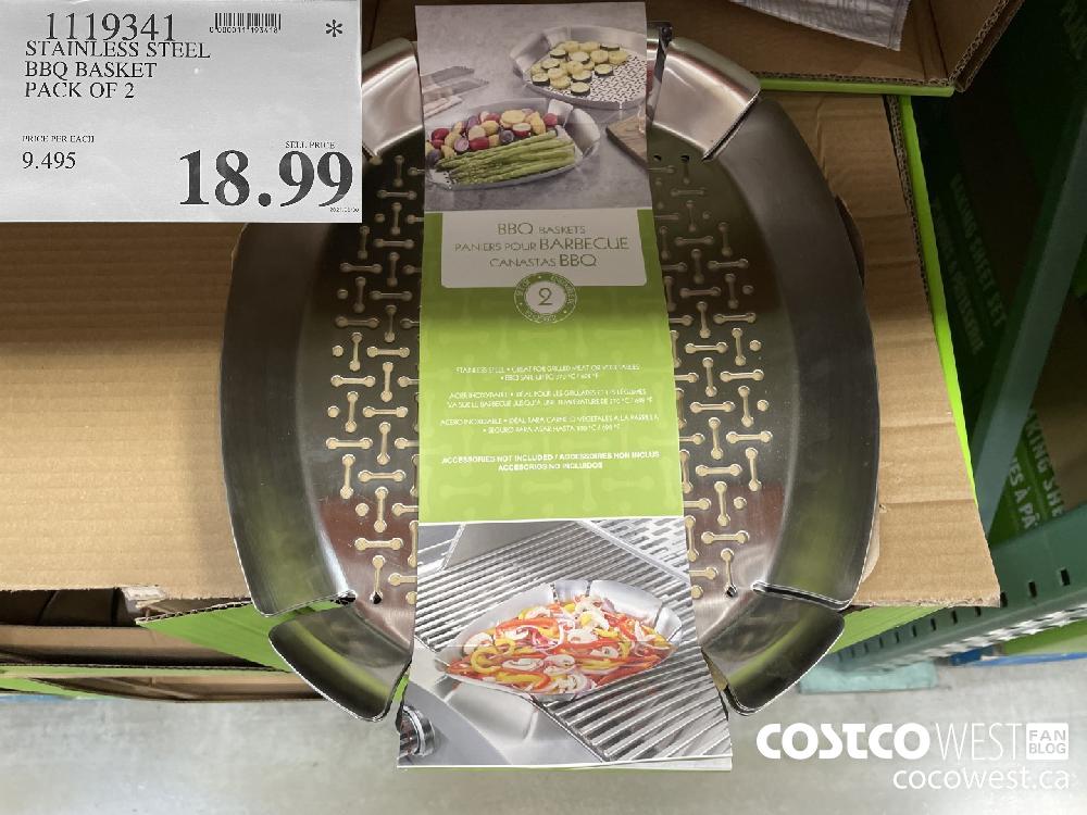 1119341 STAINLESS STEEL BBQ BASKET PACK OF 2 $18.99