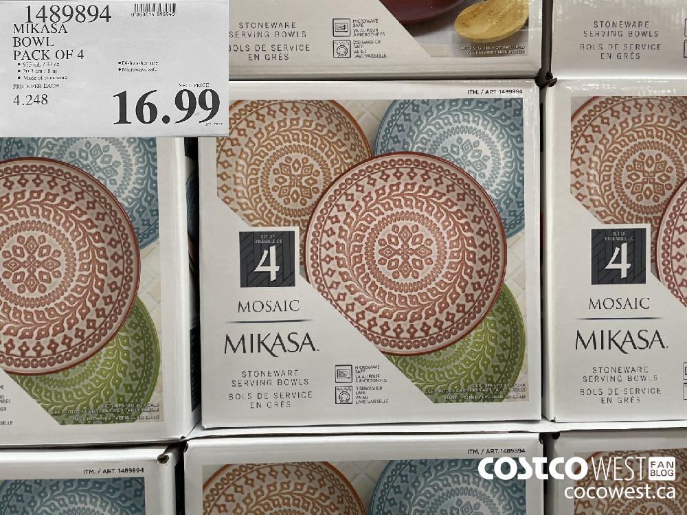 1489894 MIKASA BOWL PACK OF 4 $16.99