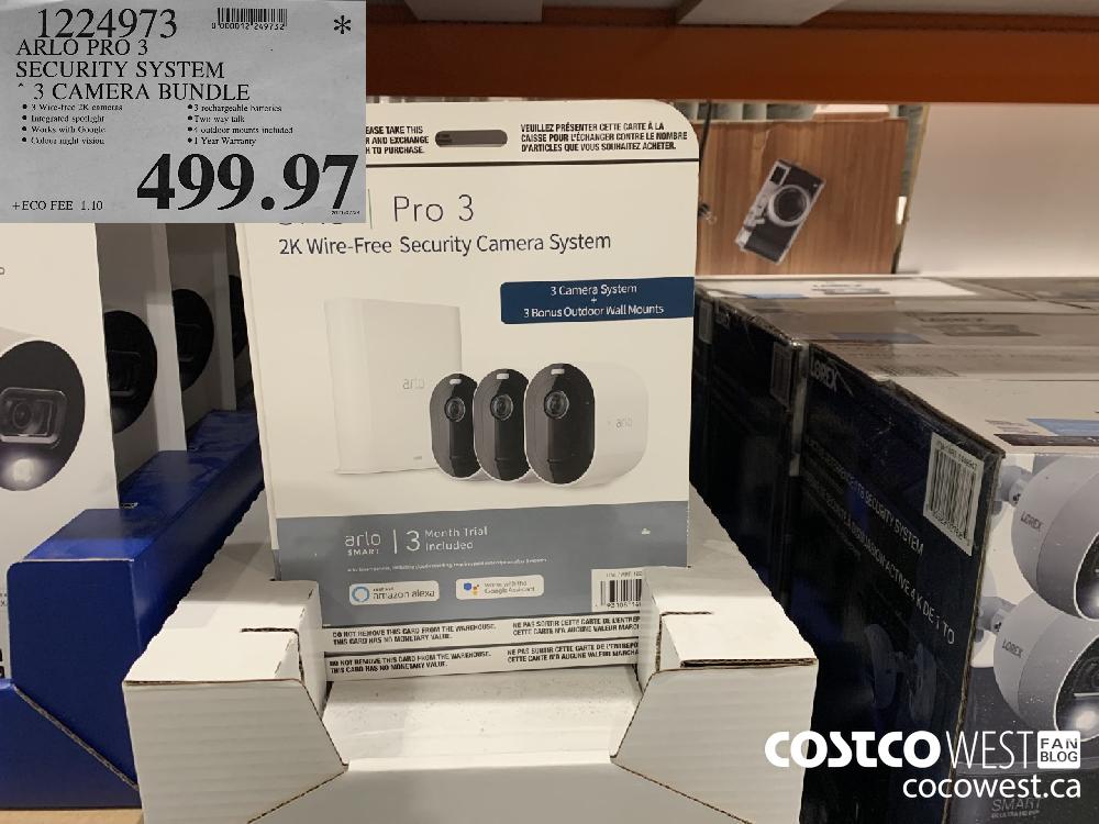 1224973 ARLO PRO 3 7 SECURITY SYSTEM 3 CAMERA BUNDLE $499.97