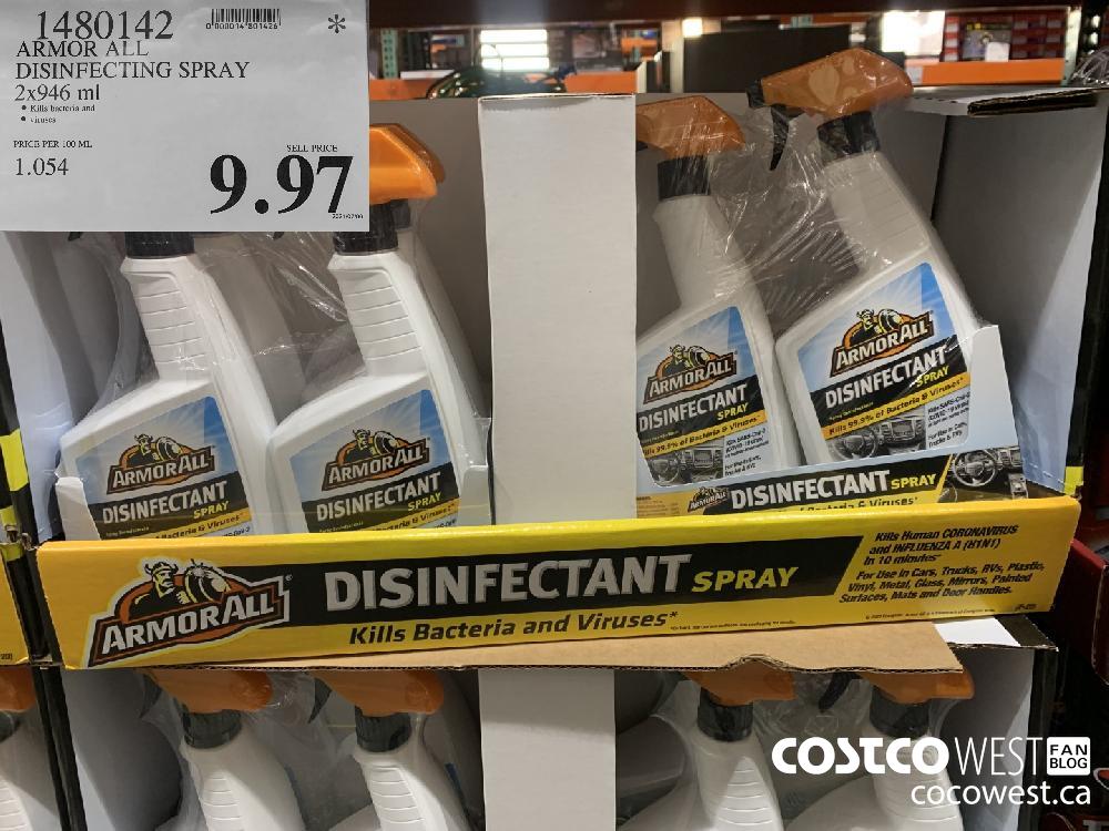1480142 ARMOR ALL DISINFECTING SPRAY 2 x 946 mL $9.97