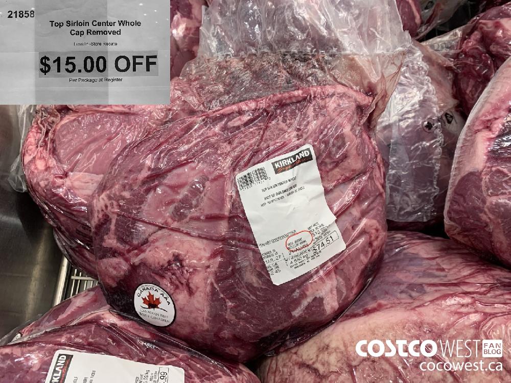 21858 Top Sirloin Center Whole Cap Removed ($15.00 INSTANT SAVINGS)