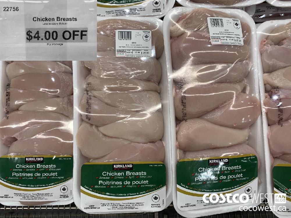 22756 Chicken Breasts ($4.00 INSTANT SAVINGS)