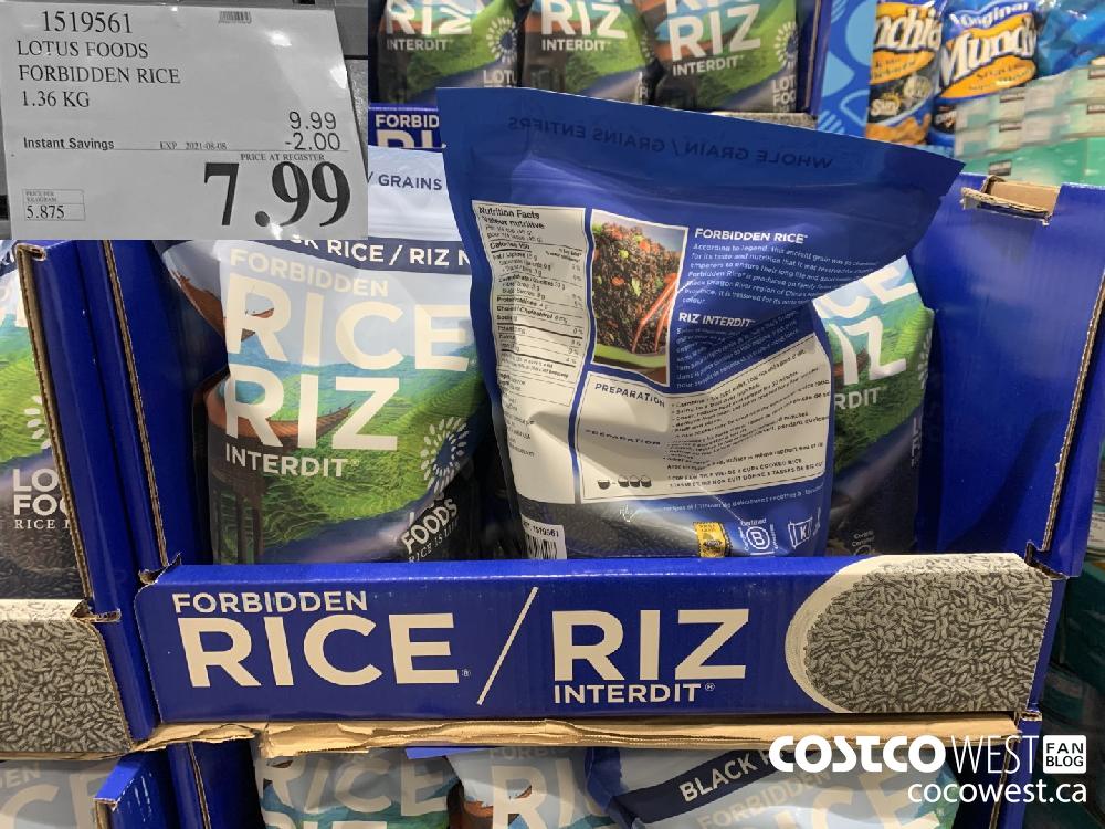 1519561 LOTUS FOODS FORBIDDEN RICE 1.36KG ($2.00 INSTANT SAVINGS EXPIRES ON 2021-08-08) $7.99