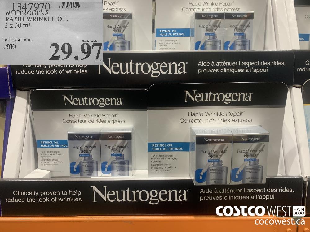1347970 NEUTROGENA RAPID WRINKLE OIL 2 x 30 mL $29.97