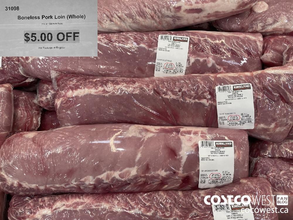 31098 Boneless Pork Loin (Whole) ($5.00 INSTANT SAVINGS)