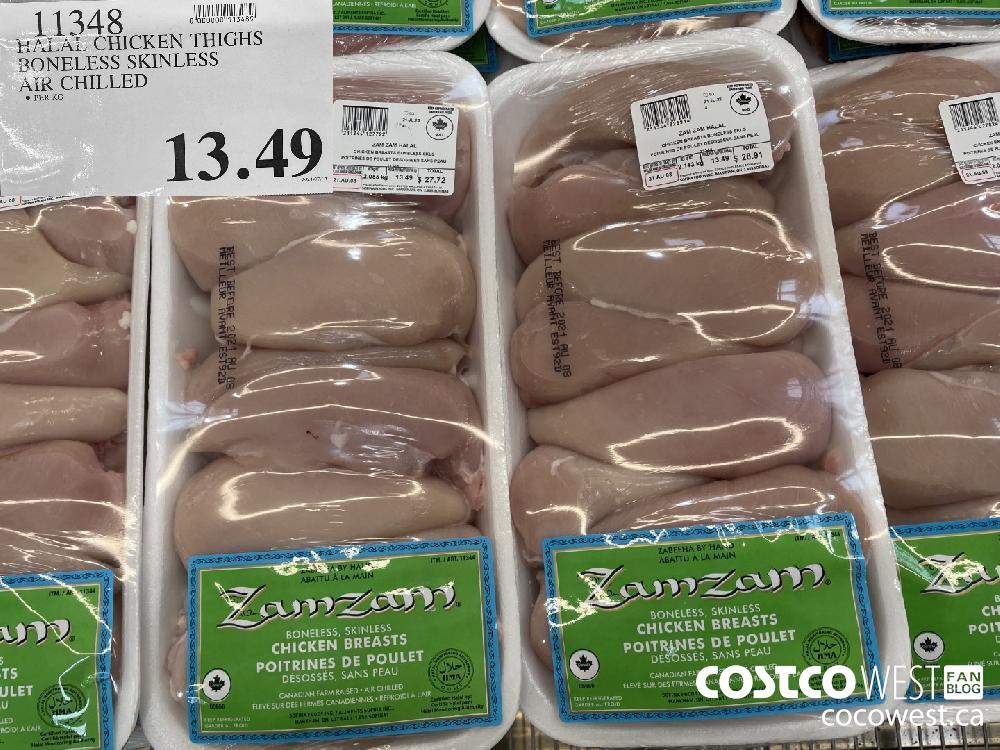 11348 HALAL CHICKEN THIGHS BONELESS SKINLESS AIR CHILLED $13.49