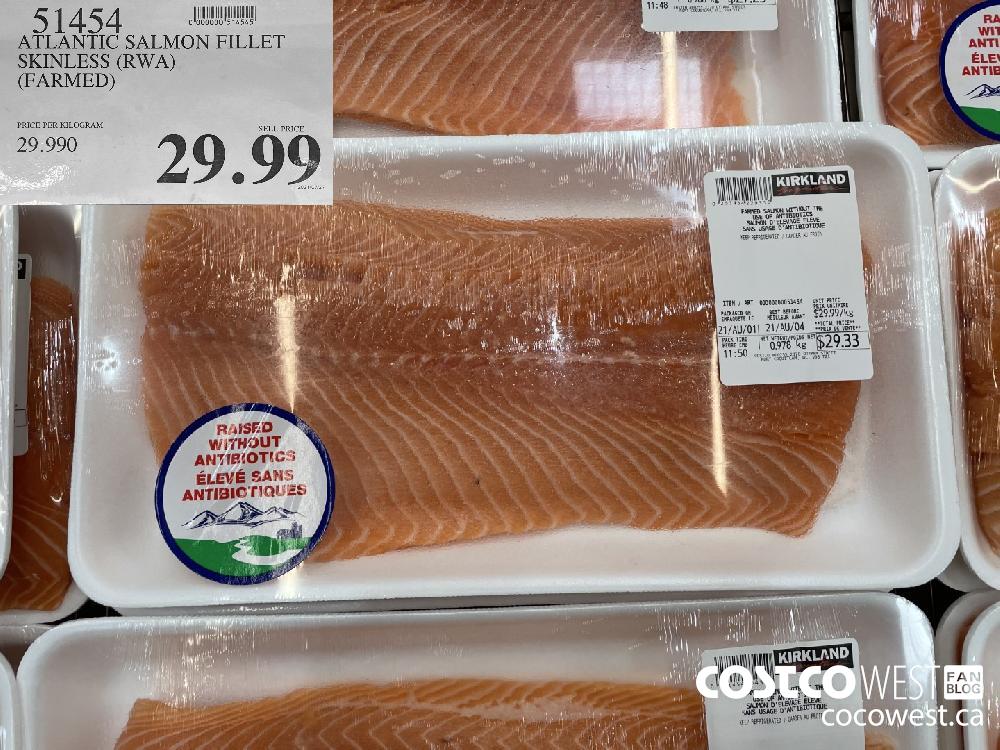 51454 ATLANTIC SALMON FILLET SKINLESS (RWA) (FARMED) $29.99