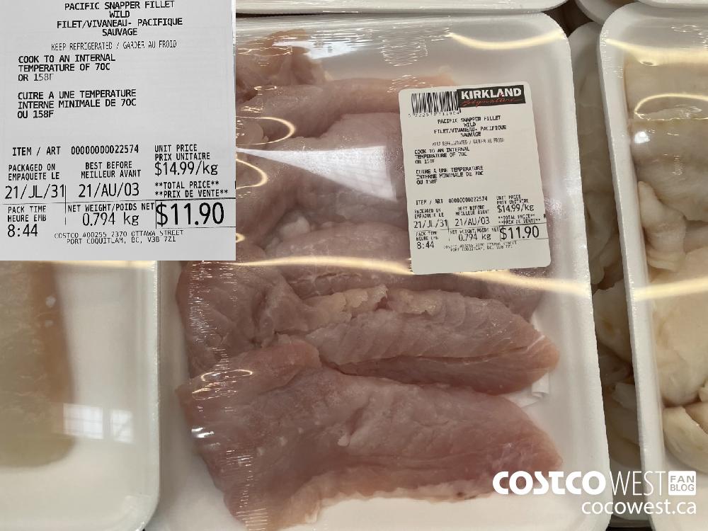 22574 PACIFIC SNAPPER FILLET WILD $14.99