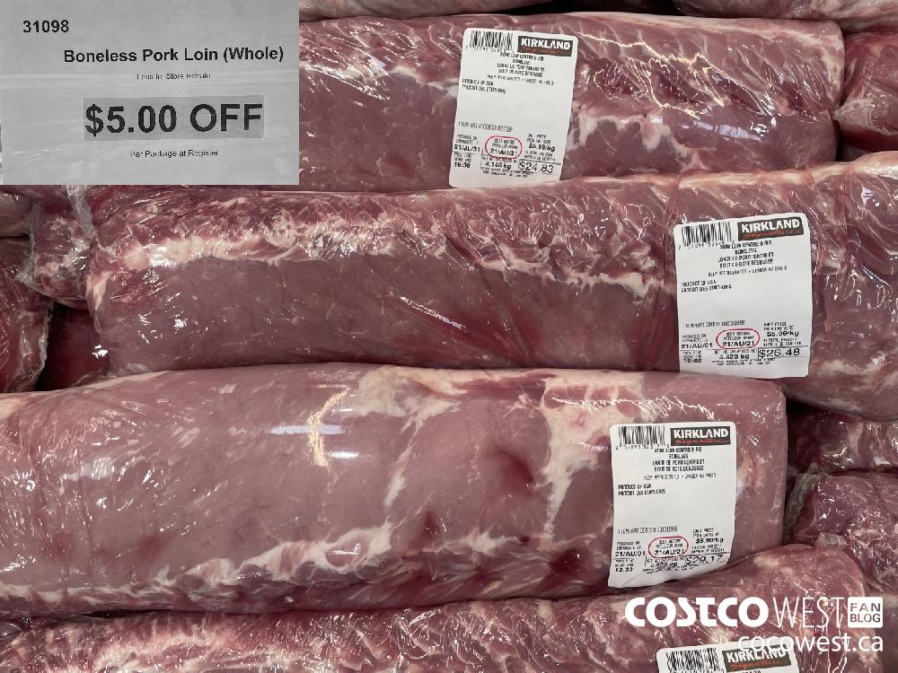 31098 Boneless Pork Loin (Whole) ($5.00 INSTANT SAVINGS)