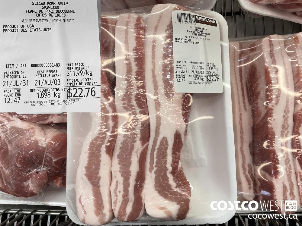 31483 SLICED PORK BELLY $11.99