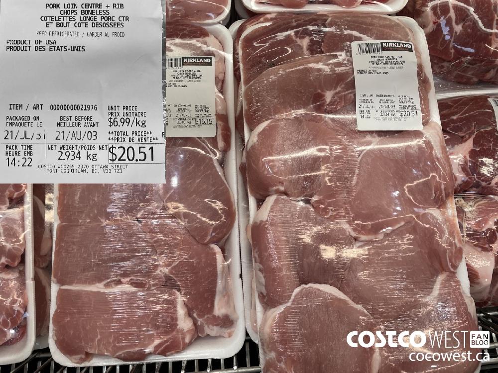 21976 PORK LOIN CENTRE + RIB CHOPS BONELESS $6.99