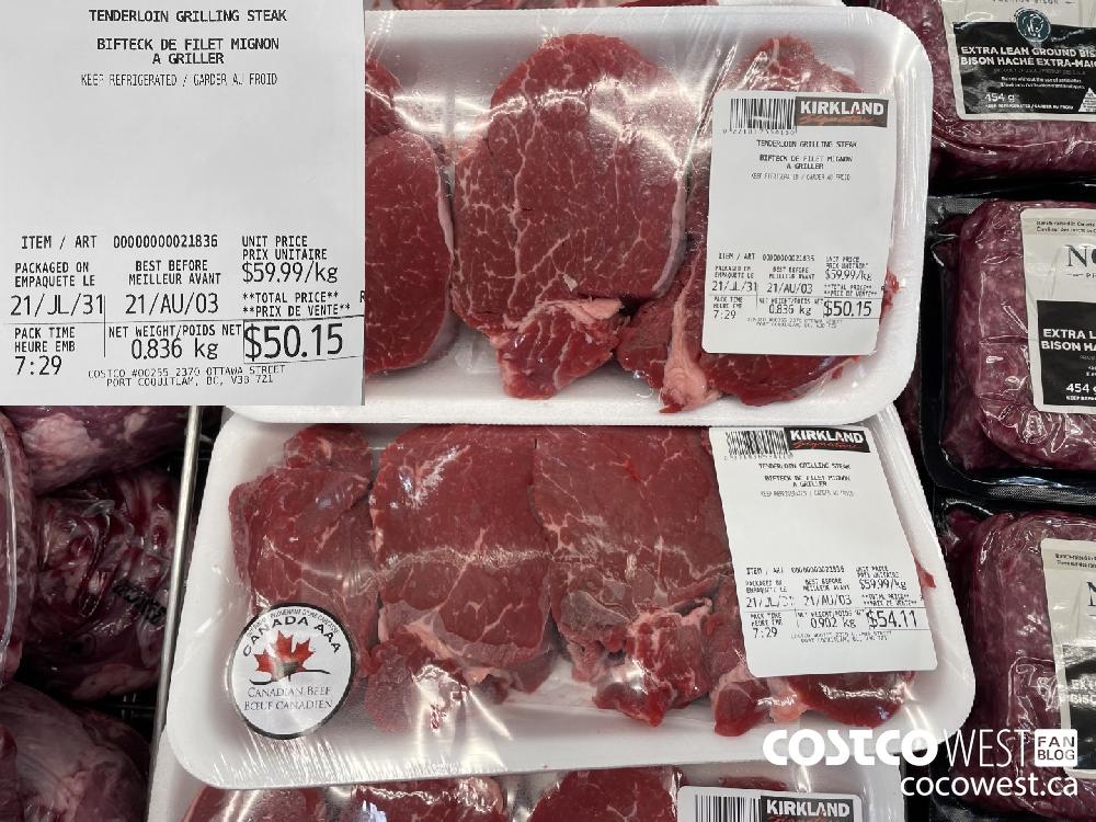 21836 TENDERLOIN GRILLING STEAK $59.99