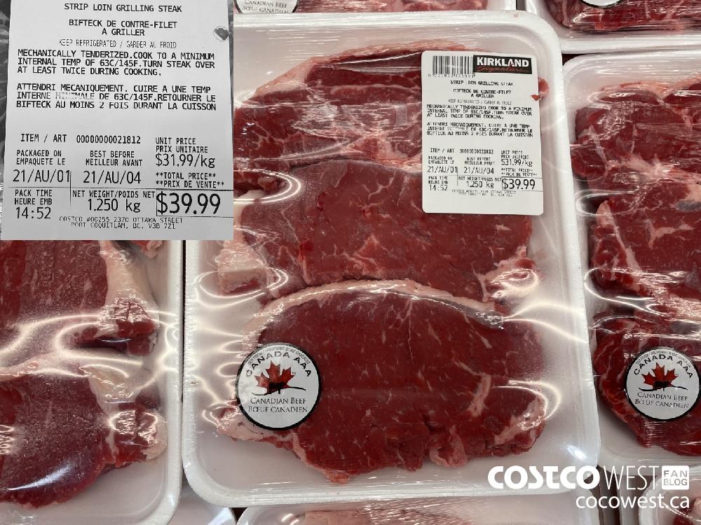 21812 STRIP LOIN GRILLING STEAK $39.99